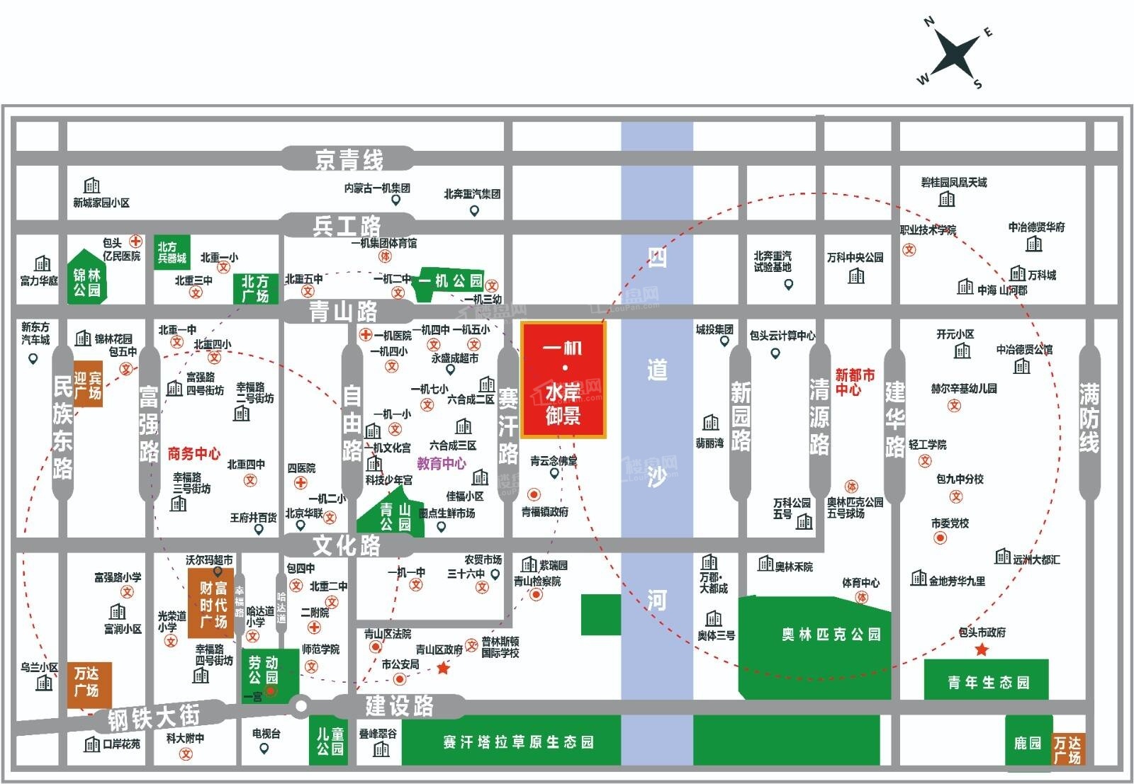 水岸御景位置图
