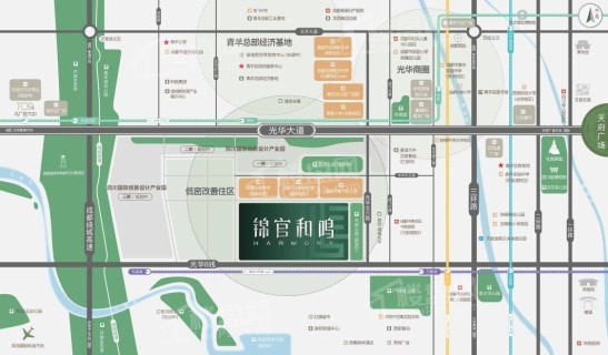 华润置地 鼎信长城 锦官和鸣效果图