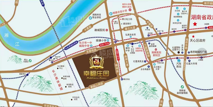 幸福庄园御园位置图