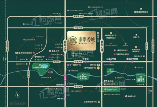 翡翠香城位置图