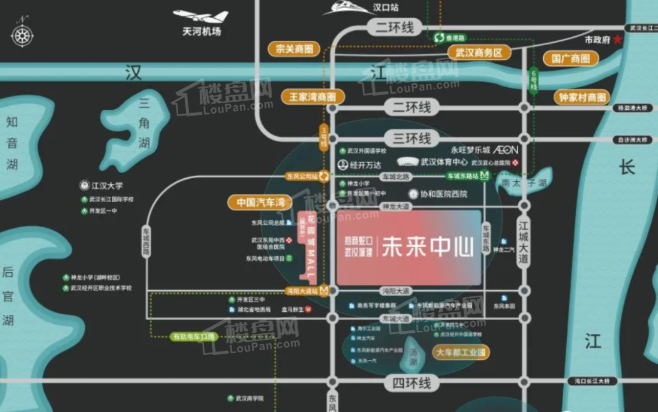 招商·武汉城建未来中心位置图