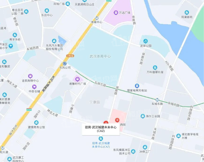 招商·武汉城建未来中心位置图