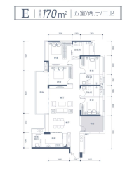 湾区西部华侨城户型图170㎡523