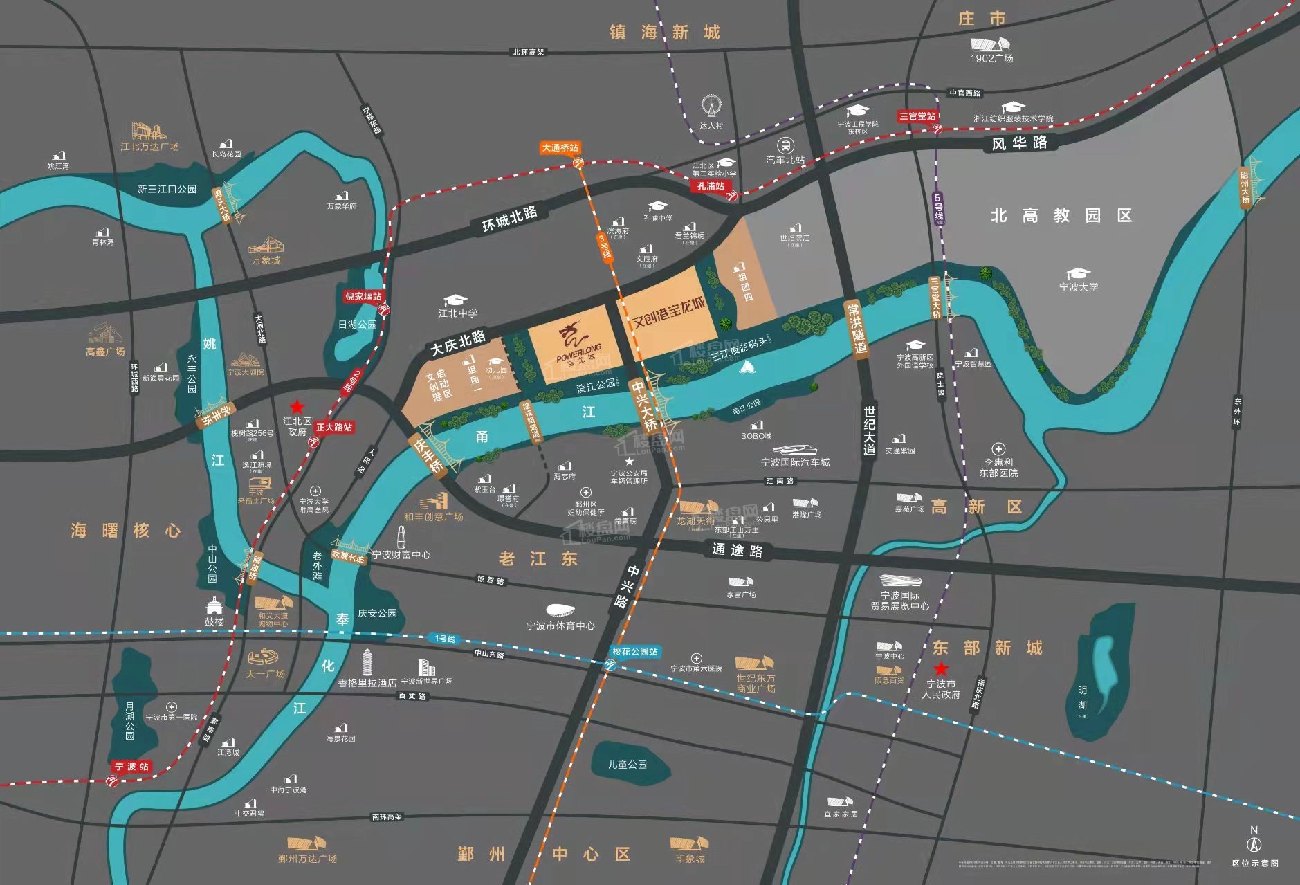 9/ 10查看评分期房在售住宅品牌地产别名:文创甬江城参考均价:33800