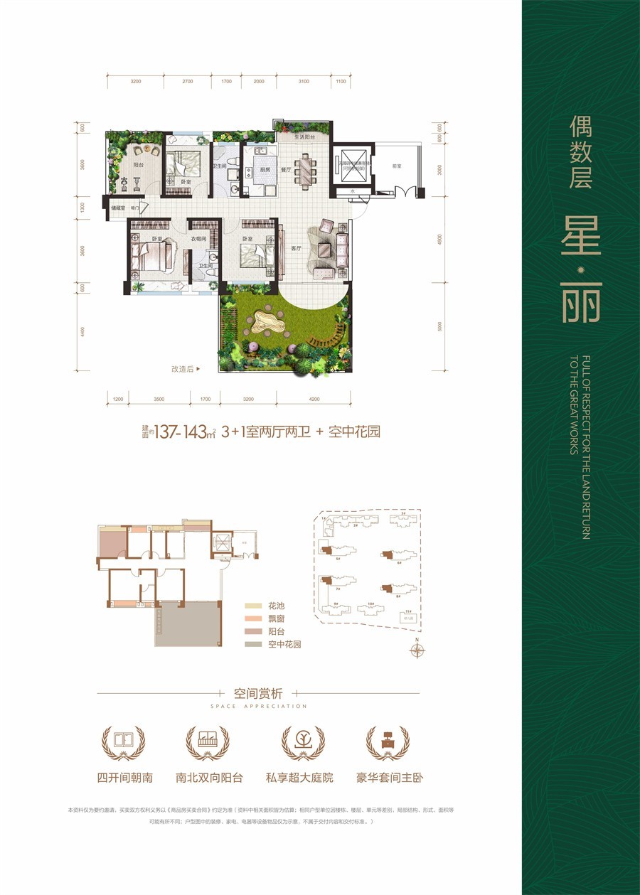 永州拓兴·阳光美城3室2厅2卫户型图-永州楼盘网