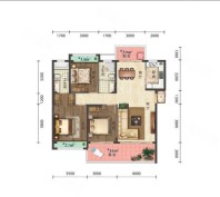 12号楼A户建面124.90平米