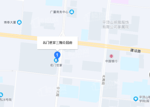 名门世家三期公园府位置图