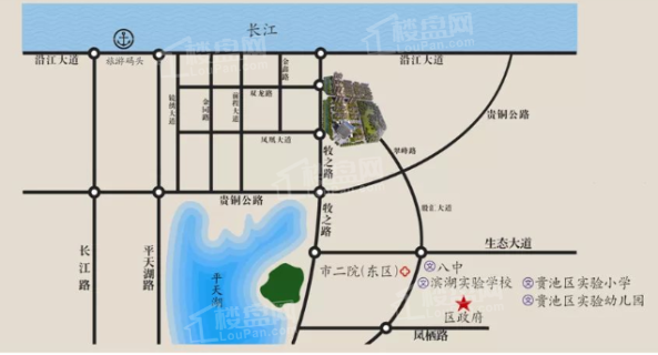 池州麒麟公馆位置图