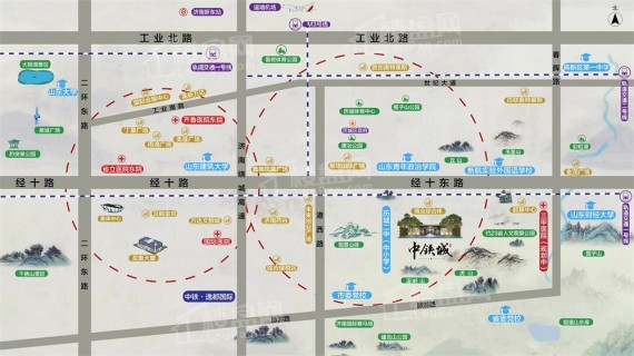 中铁城-云玺位置图