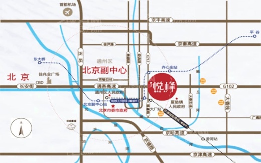 北京佳兆业悦峰风和苑位置图