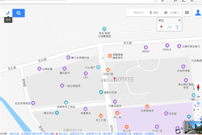 鸿祥华府位于 诸暨市艮塔西路环城西路