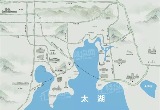 万泽太湖庄园位置图