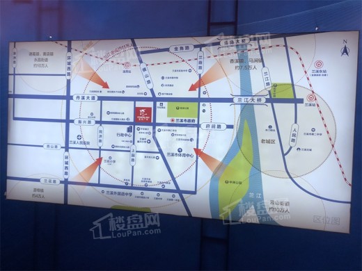 兰溪·宝龙广场位置图