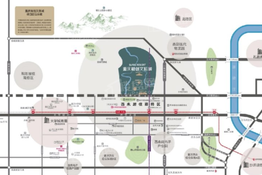 重庆融创桃花源位置图
