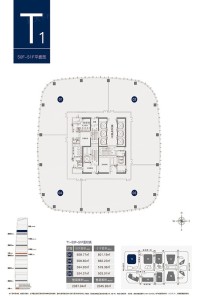T1栋50F-51F平面图