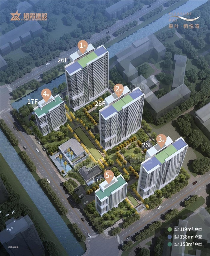 星叶栖悦湾在售户型面积