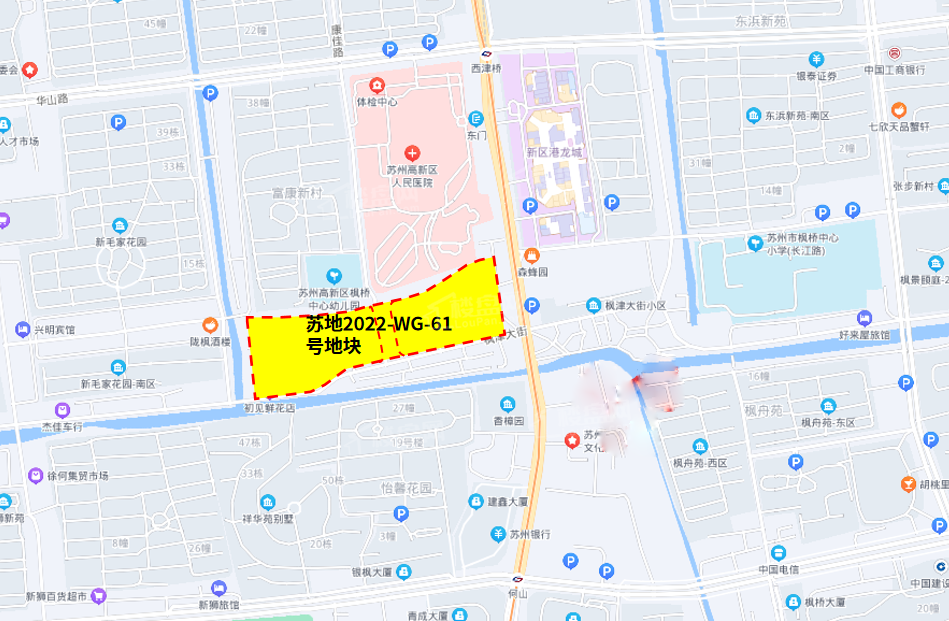 高新区(虎丘区)建设项目规划方案公示(苏地2022-WG-61号地块规划方案批前公示)-苏州楼盘网