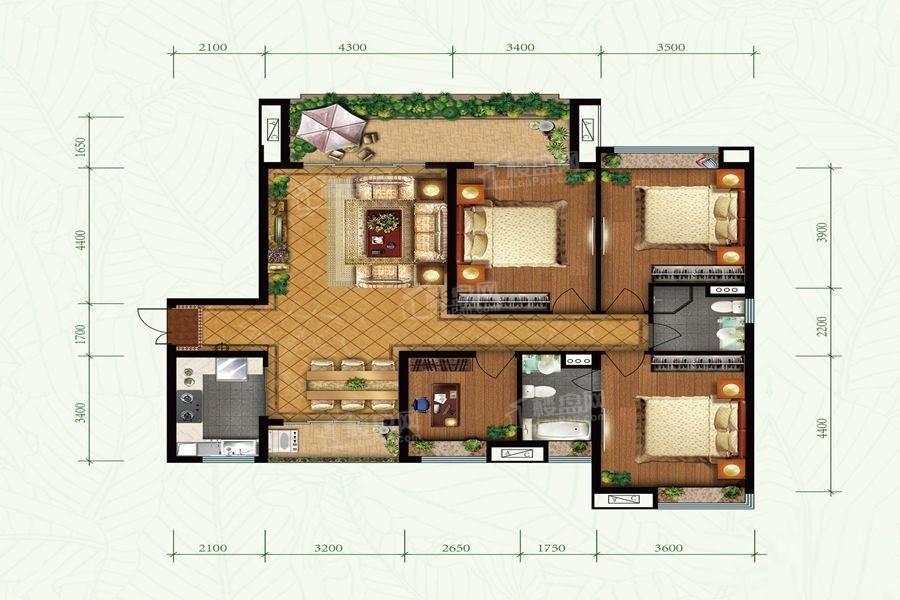 元邦山清水秀户型图