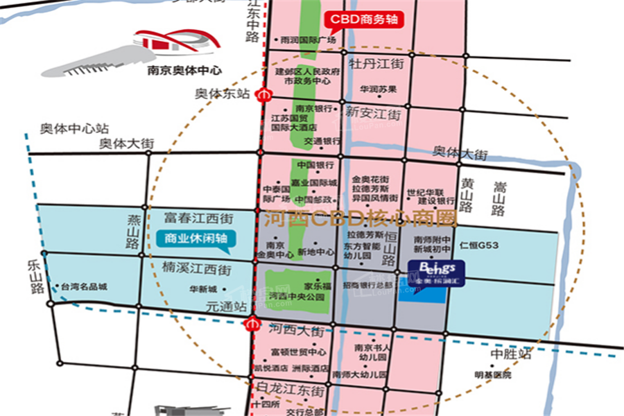 金奥诺阁雅平层地址及周边配套