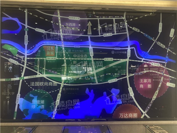 汉水新城中法印象位置图
