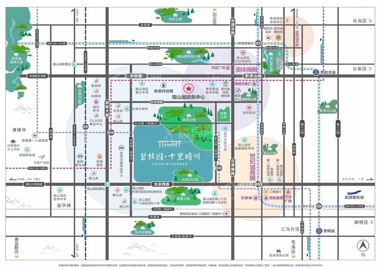 碧桂园·十里晴川位置图