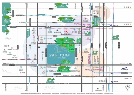 碧桂园·十里晴川位置图