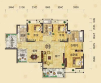 壹品湖山户型图144㎡322