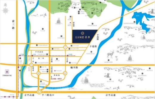 北京城建·棠樂位置图