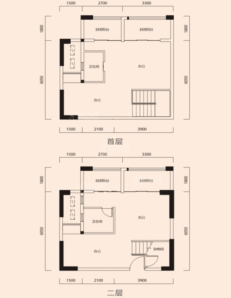 囍园户型图135㎡复式公寓