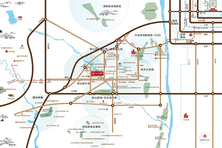 中海京西里位置图