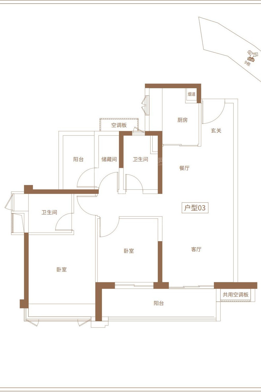 香江韵户型图-129座