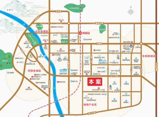 桐城·和平新城位置图