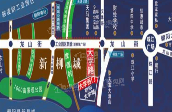 新柳城位置图