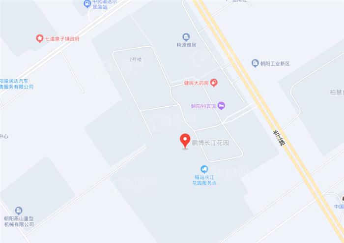 鹏博·长江花园位置图