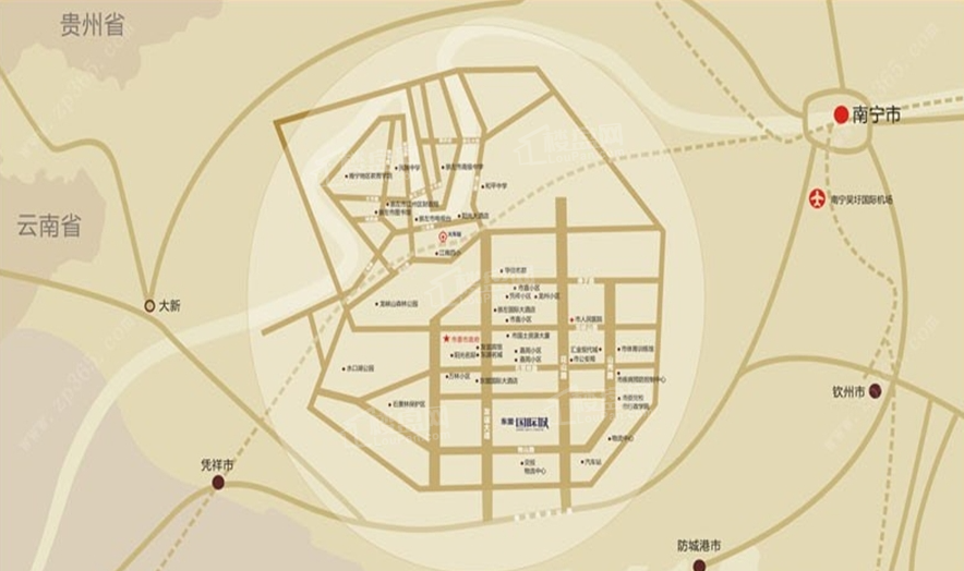东盟国际城位置图