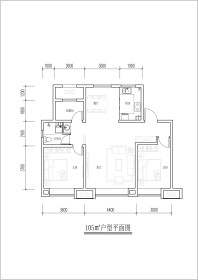 鲁商燕澜风华105平米户型