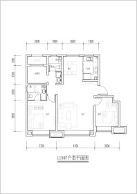 鲁商燕澜风华115平米户型