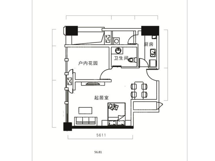 天祺佰潮汇户型图