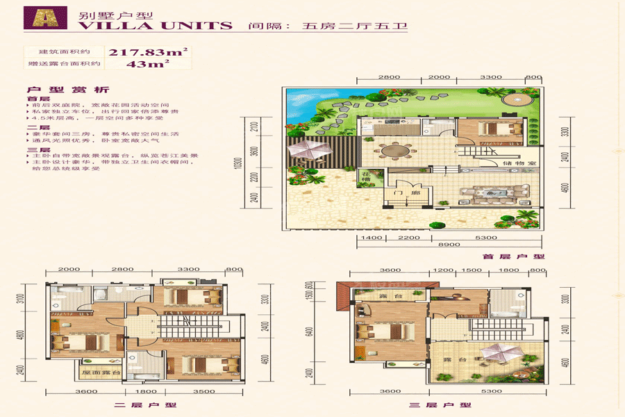 五室两厅五卫