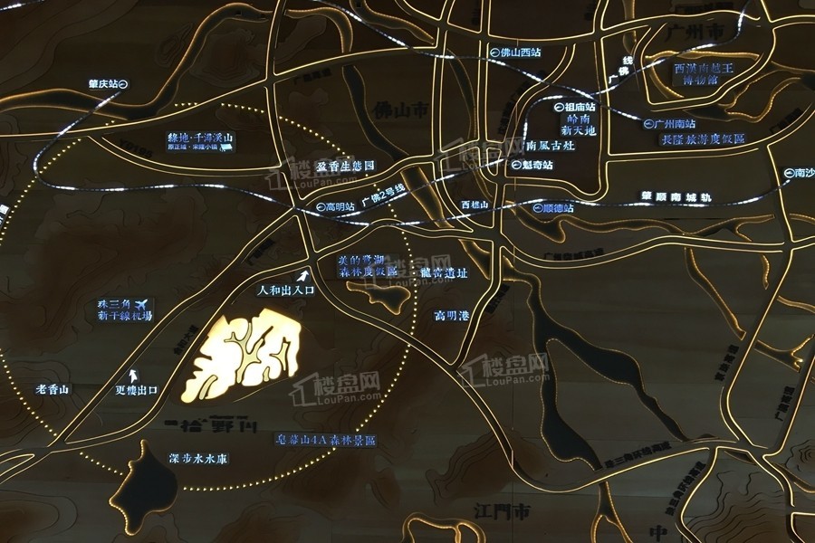 绿地香港·拾野川位置图