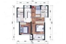 4室2厅3卫建筑面积106㎡