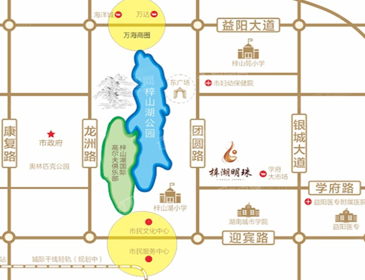 梓湖明珠位置图