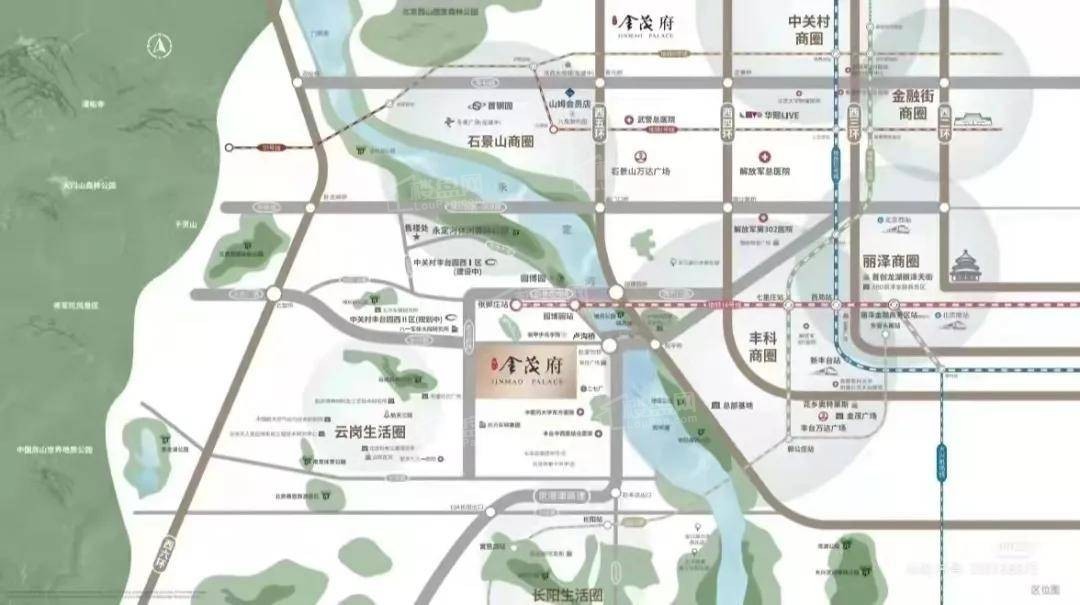 北京西山金茂府位置图