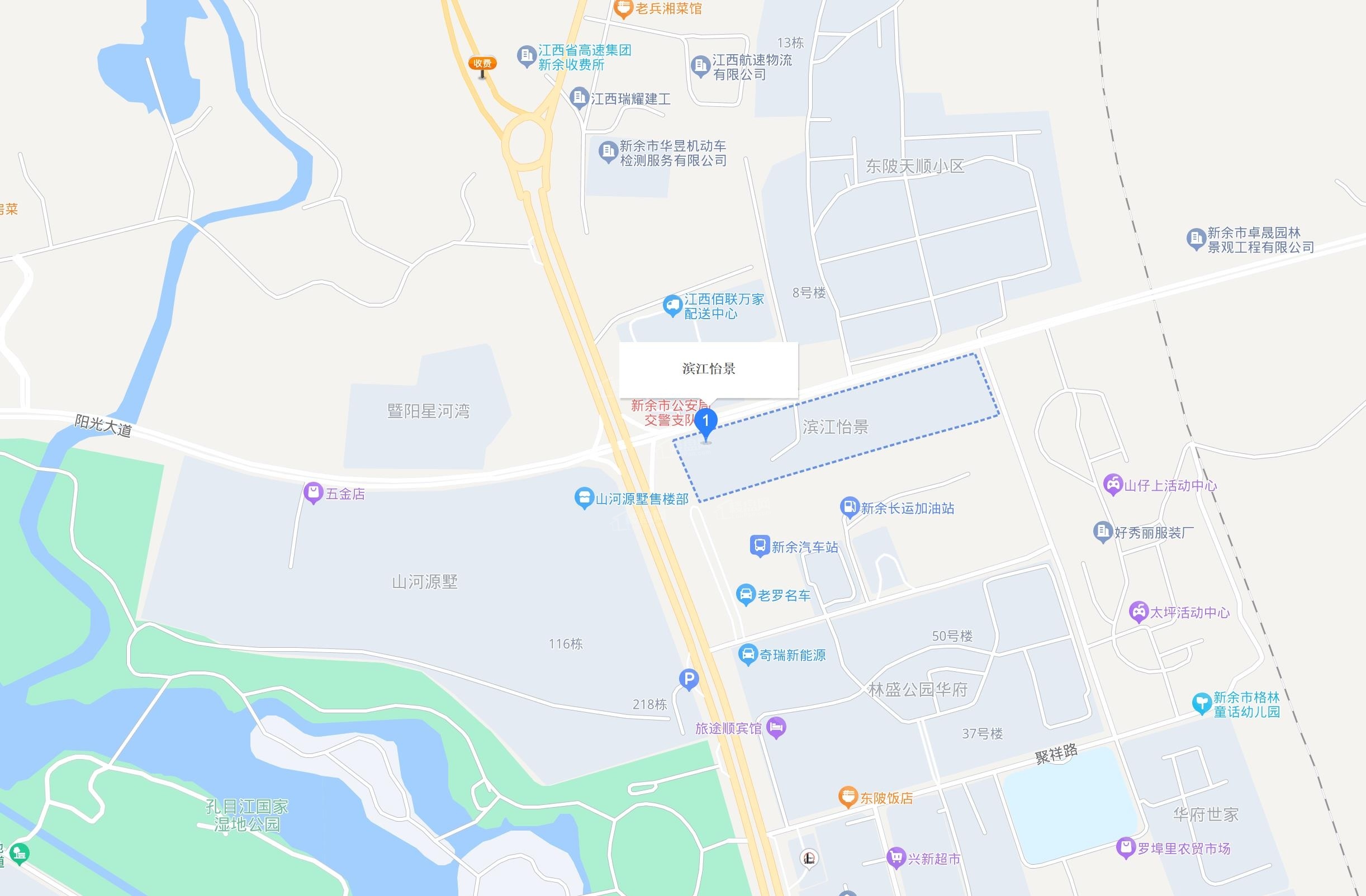 滨江怡景位置图