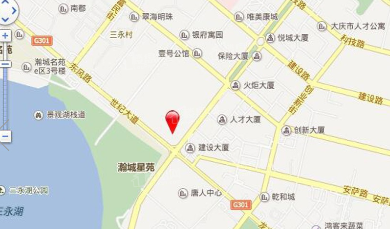大庆国际金融中心位置图