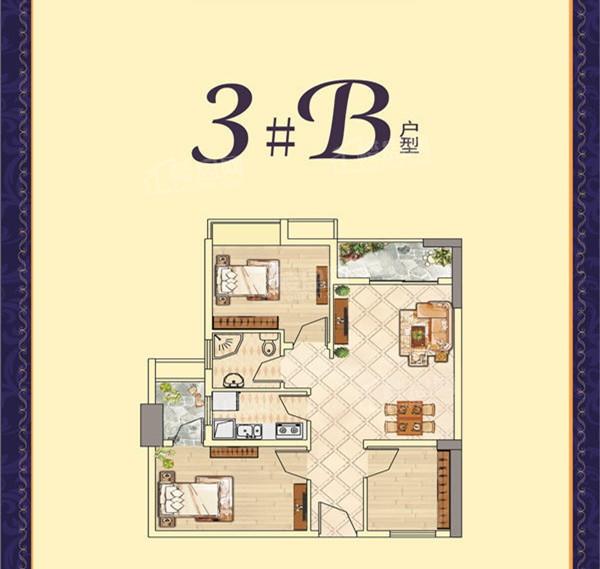 2室2厅1卫建筑面积81.06㎡