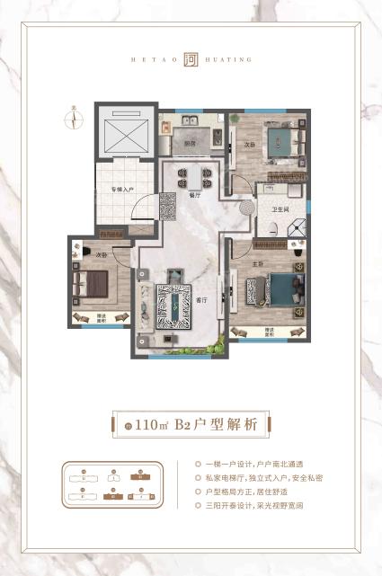  盛景河套华庭110㎡户型