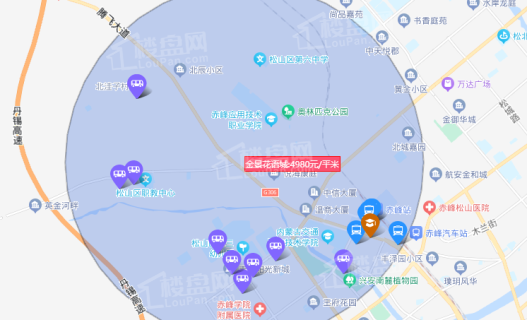 金景花语城位置图