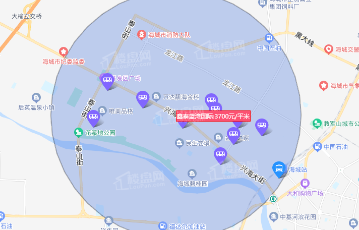 鑫泰·蓝湾国际位置图