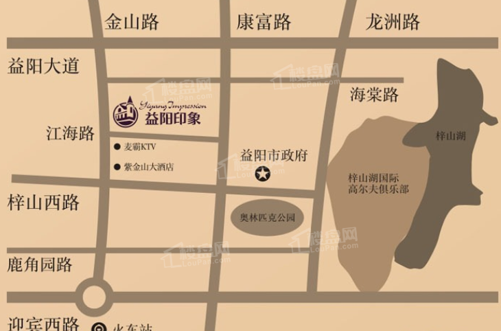 益阳印象位置图